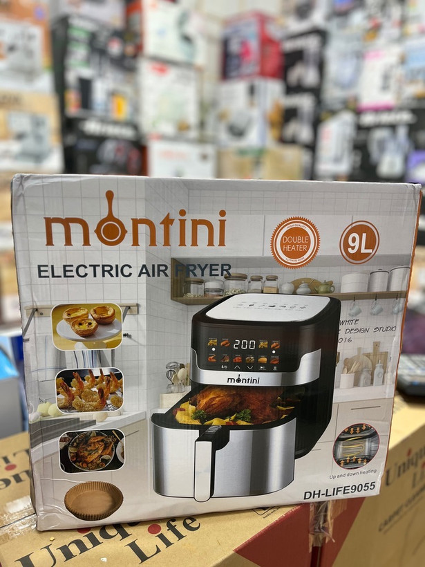 سرخکن 9 لیتر مونتینی مدل DH-LIFE9055 دو المنت اصلی