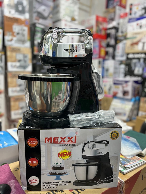 همزن کاسه دار مکسی مدل MX-903 قدرت ۲۰۰ وات 3 لیتر