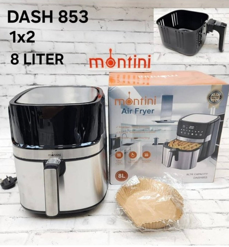 سرخ کن بدون روغن مونتینی مدل DASH853 تک المنت ۸ لیتر