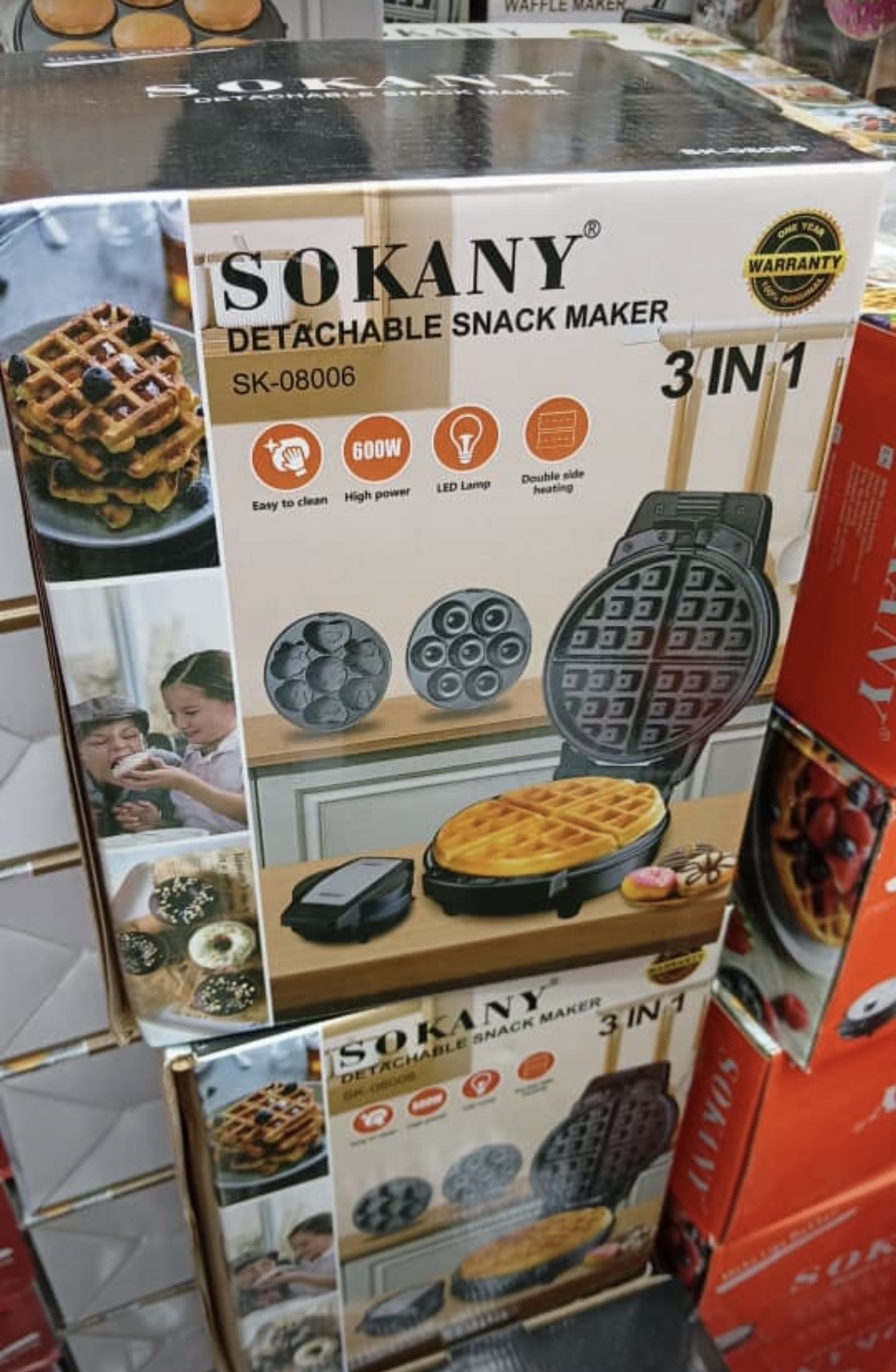 وافل ساز سه کاره سوکانی مدل SK08006