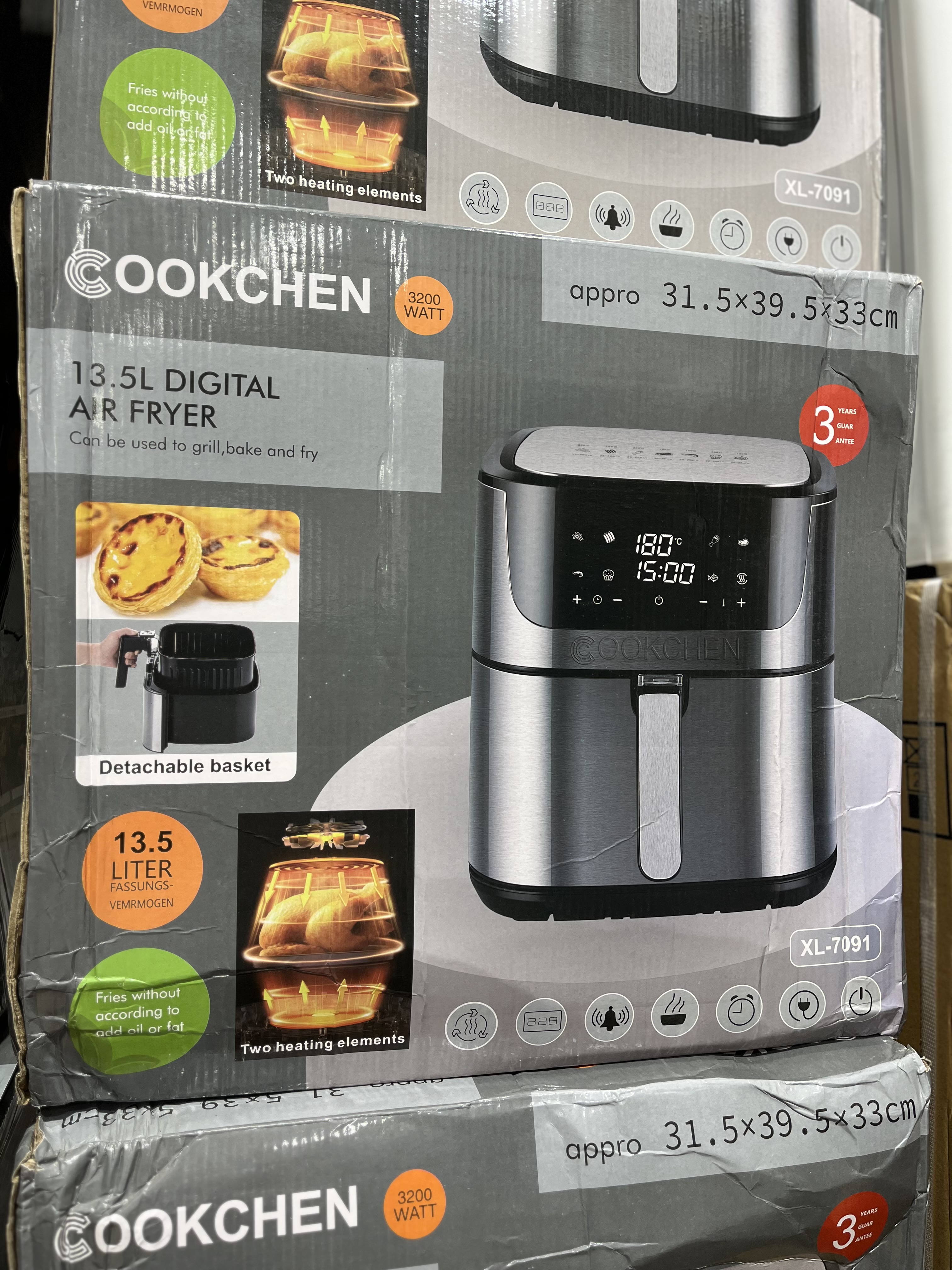 سرخ کن کوکینگ ۱۳.۵ لیتر دو المنت مدل XL-7091